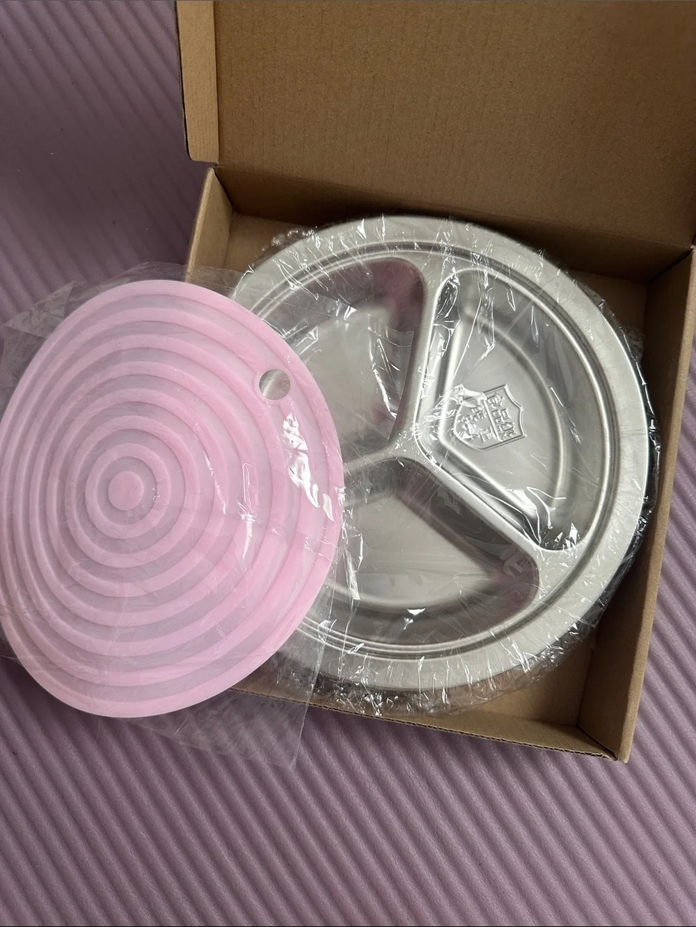 Silicone Round Trivet & Trivet Mat – Pink